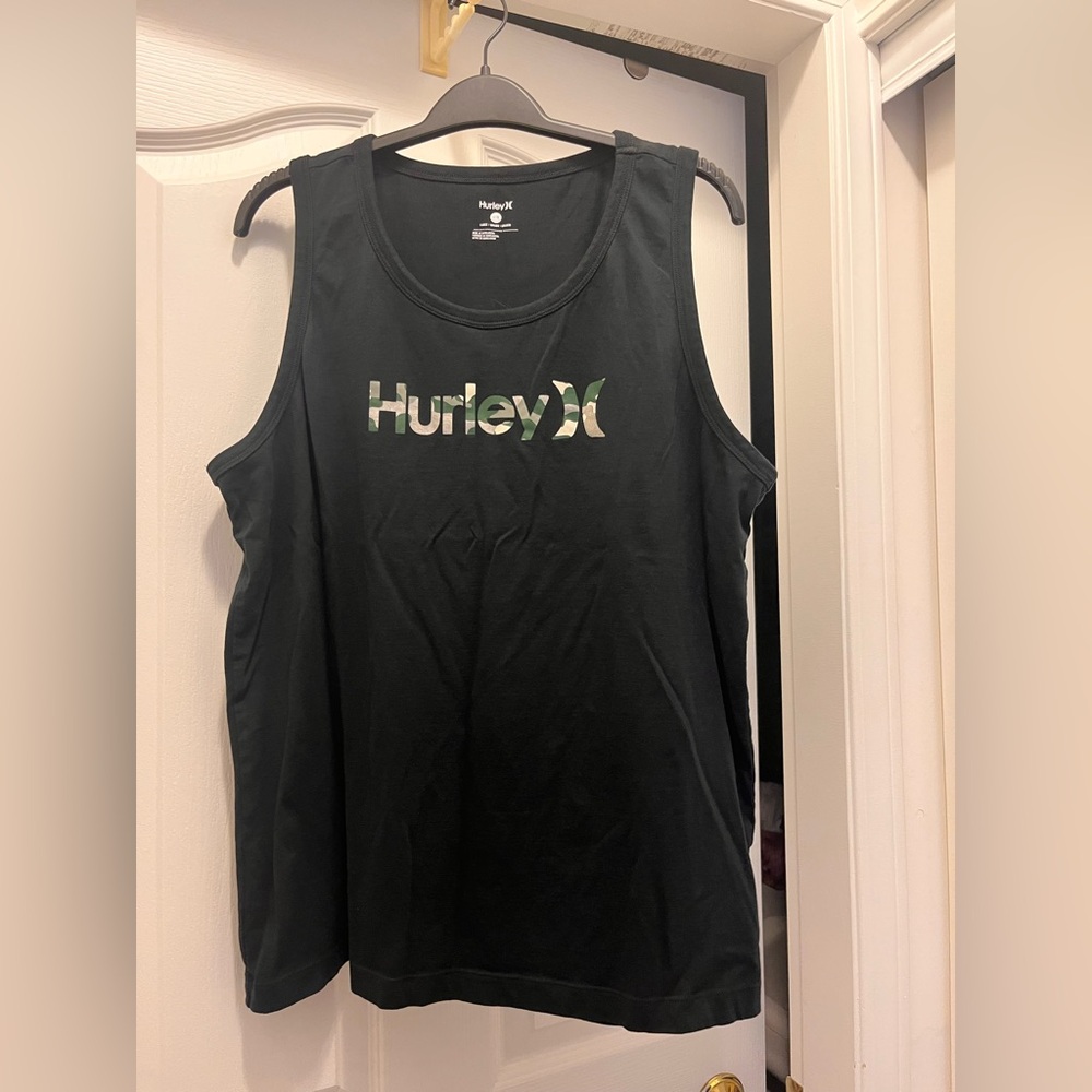 Hurley Black Tank with Logo